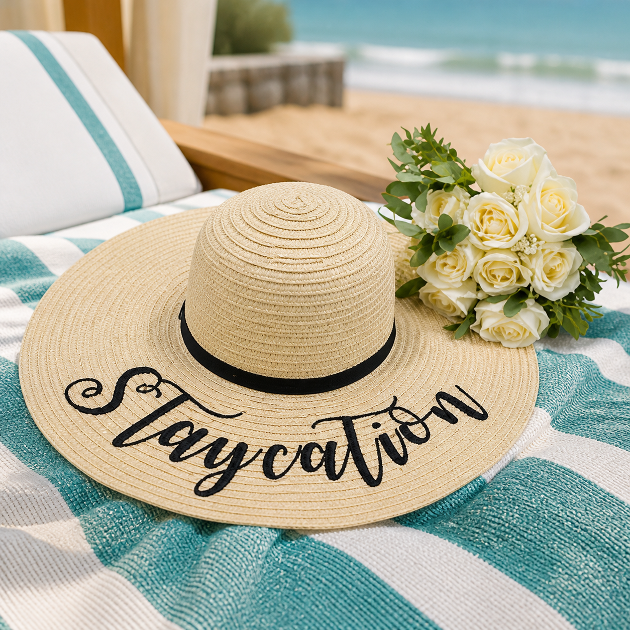 Personalised Floppy Beach Hat